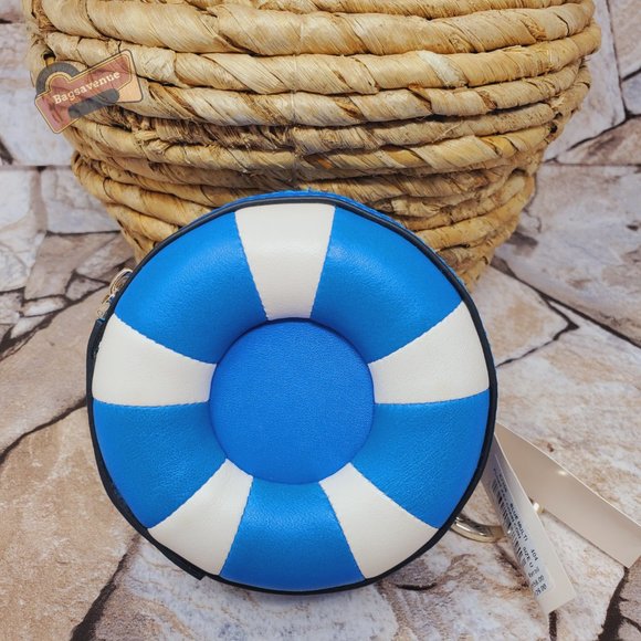 #bagsavenue fast ship splash 3D float pool Key Chain Fob Coin purse Kate Spade - Picture 1 of 6